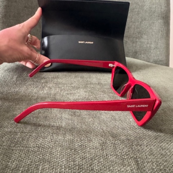 Saint Laurent SL 467 RED Frame Grey lens Sunglasses - Picture 2 of 8